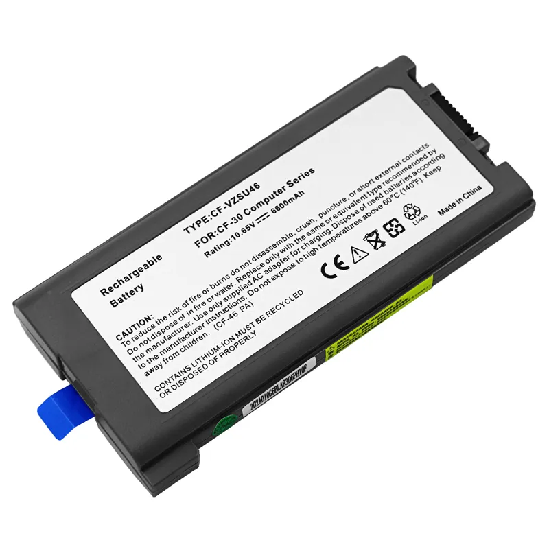 10,8 V 6600MAH CF-VZSU71U CF-VZSU46U Bateria laptopa Panasonic Hardbook CF-30 CF-31 CF-53 CF-VZSU46U CF-VZSU72U