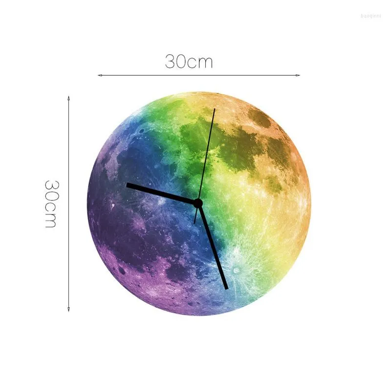 Wall Clocks Modern Design 3D Luminous Large Moon Home Decor Guess Watch Mechanism Quartz Reloj De Pared ZB115