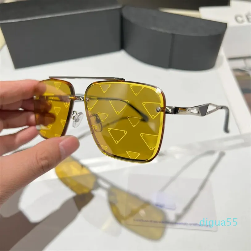 Óculos de sol Black moldura masculina designer feminina Óculos de sol impressão de moda invertida