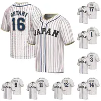 Japan 2023 World Baseball Classic Jersey Shohei Ohtani Yu Darvish Roki Sasaki Tetsuto Yamada Sosuke Genda Shugo Maki Takumu Nakano Shosei Togo Yuki Matsui Taisei Ota