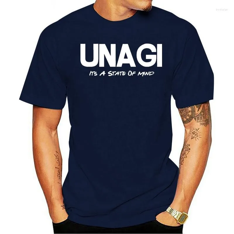 Herr T-shirts Bomull T-shirt UNAGI - Funny Friends Slogan Presentidé Unargi Est Top Style Herr Klassisk Snygg Retro