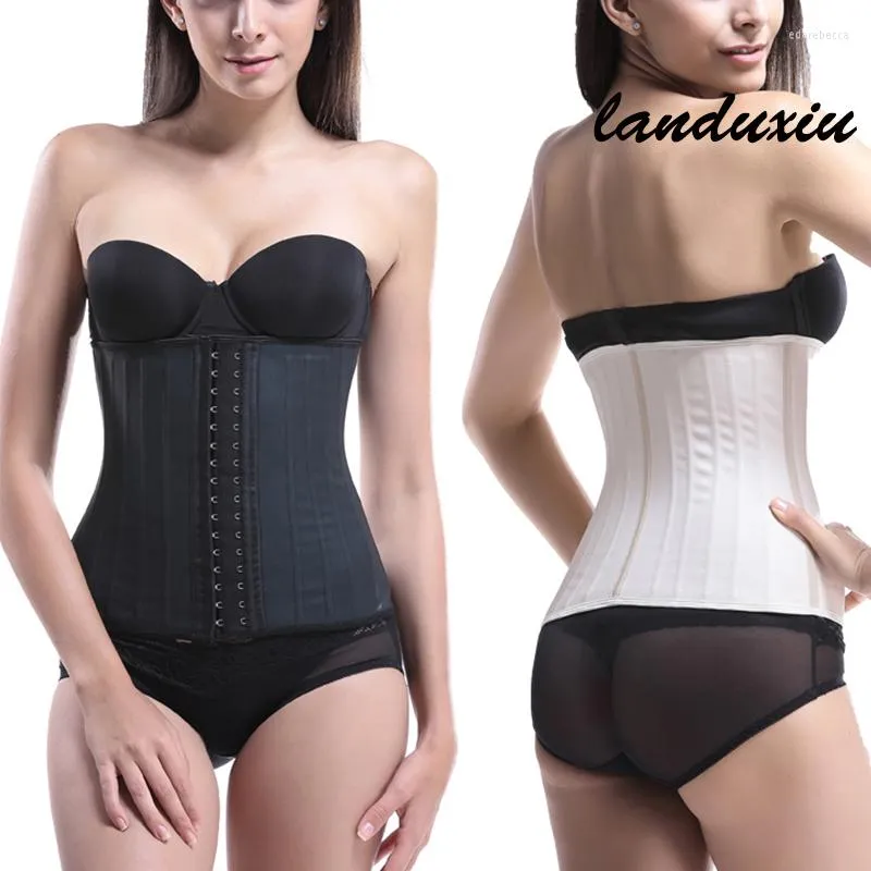 Shaper per donna in lattice trainer per la vita corsetto pancia cintura sottile modellante per il corpo cinturino modellante 25 cincher disossato in acciaio Landuxiu