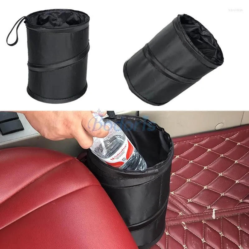 Interior Accessories Car Foldable Trash Bin Can Wastes Storage Box Rubbish Container Tray Oganizer Auto Garbage Bag Stowing Tidy Tidying