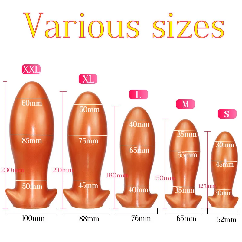 Anal Toys Huge butt plug anal sex toys for womans mens prostate massager bdsm sexy toy big dildo anal butt plu_voghion.com