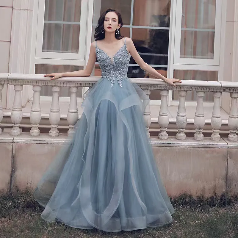 sachin and babi light blue dress Black Red Spaghetti Straps Mermaid Side Slit Long Evening Prom Dresses –  MarryLover