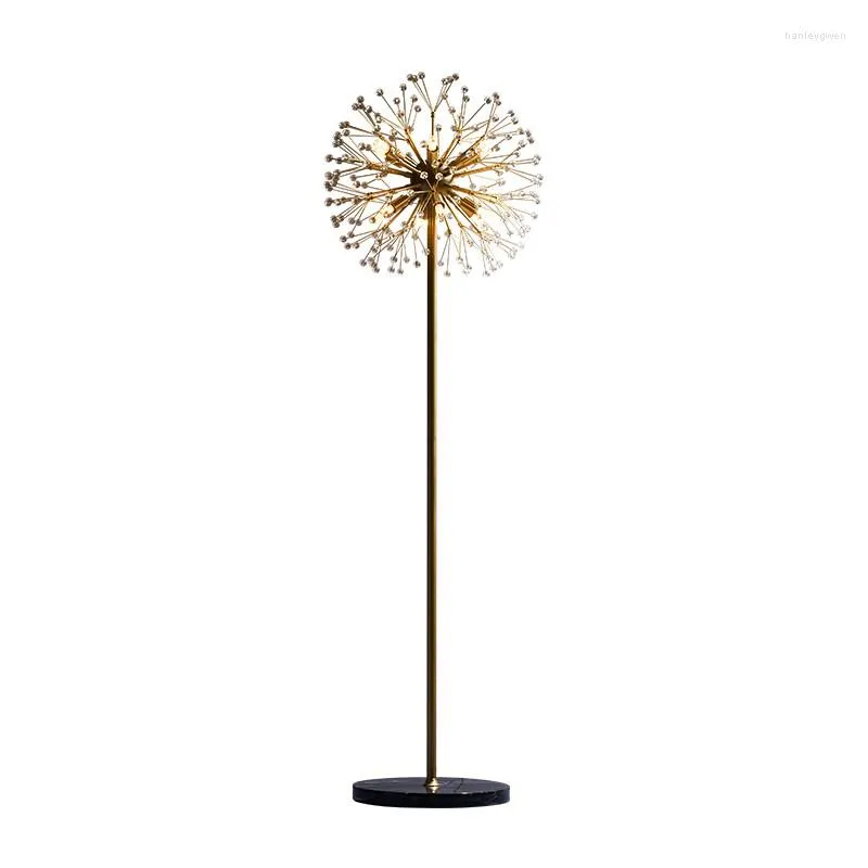 Floor Lamps Contemporary Luxury Crystal Lamp Nordic Warm Romantic Dandelion G9 Lights For Home El Art Decoration Arrival