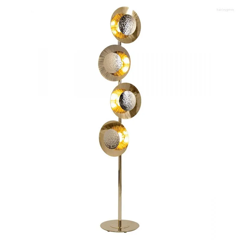 Floor Lamps Post Modern Luxury Personality Model Room Bedroom El Interior Decor Standing Light Gold Metal Plated Luminaire