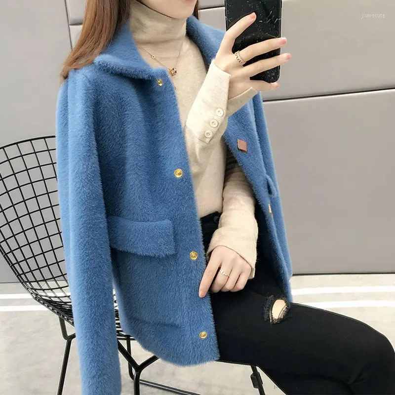 Kvinnorjackor 2023 Autumn Women's Fashion Long Sweaters Cardigans Hylsa Loose Coat Tops