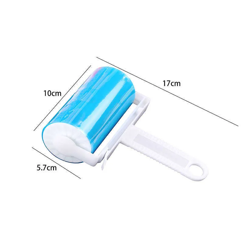 Generic Little Penguin - Mini rullo per rimuovere pelucchi, riutilizzabile, per peli di animali domestici, vestiti, mobili, auto, blu, ABS, polipropilene, elastomero termoplastico, funzionamento
