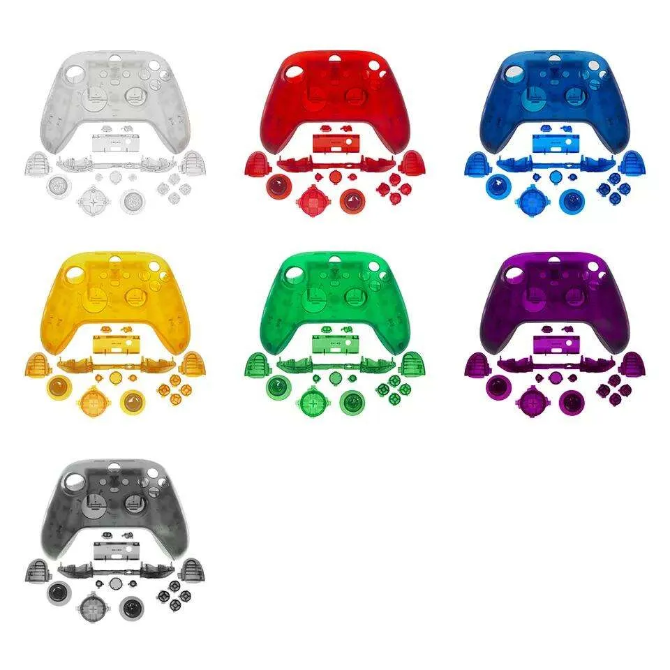 Heetste Design Top Sale Easy Installation Game Parts Controller Accessoires voor Xbox -serie X Transparante voor- en achterkant