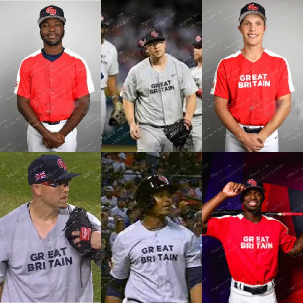 Team Great Britain World Baseball Classic Jersey Donovan Benoit  