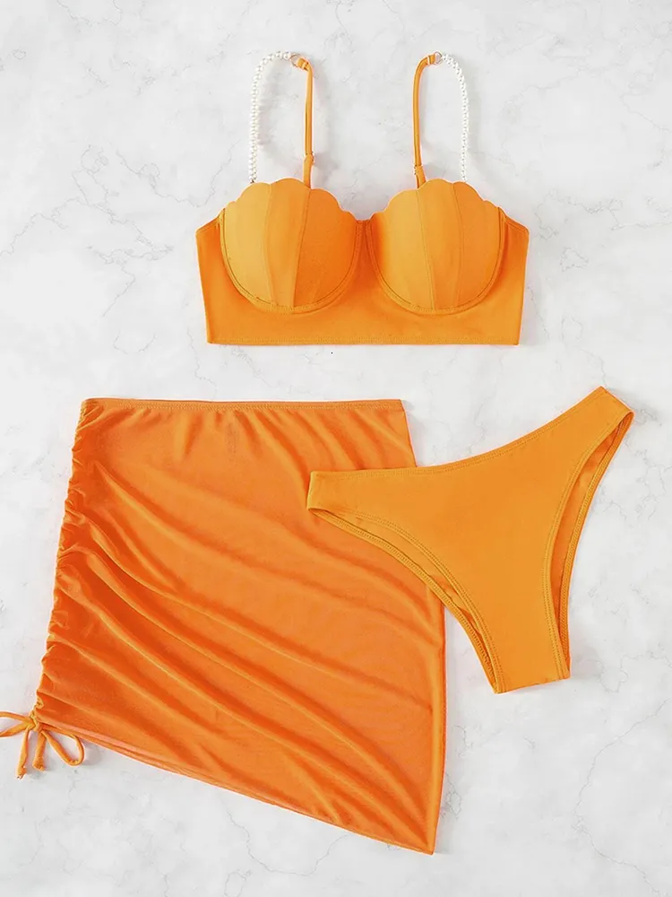 INAGAGA Sexy Bikini Set And Skirt With Skirt Push Up INAGAGA Sexy Bikini Set And Skirt With Skirt Push Up
