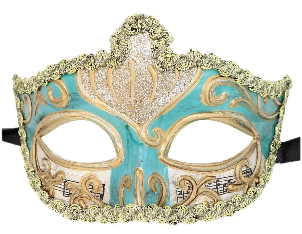 Maschere per feste Lace Trim Festive Party Halloween Masquerade Mask Vintage Italia Venezia Princess Mask Fabbrica diretta all'ingrosso 230313
