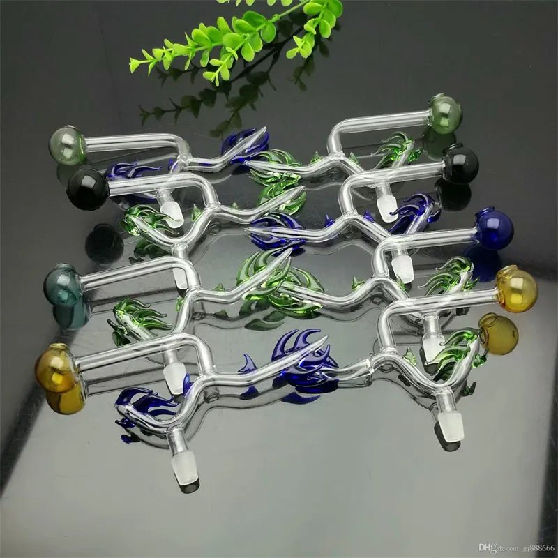 Tubi per fumatori Bruciatore a rubinetto classico Bong in vetro Pipa per fumatori in vetro Tubi per l'acqua Impianto petrolifero Ciotole in vetro