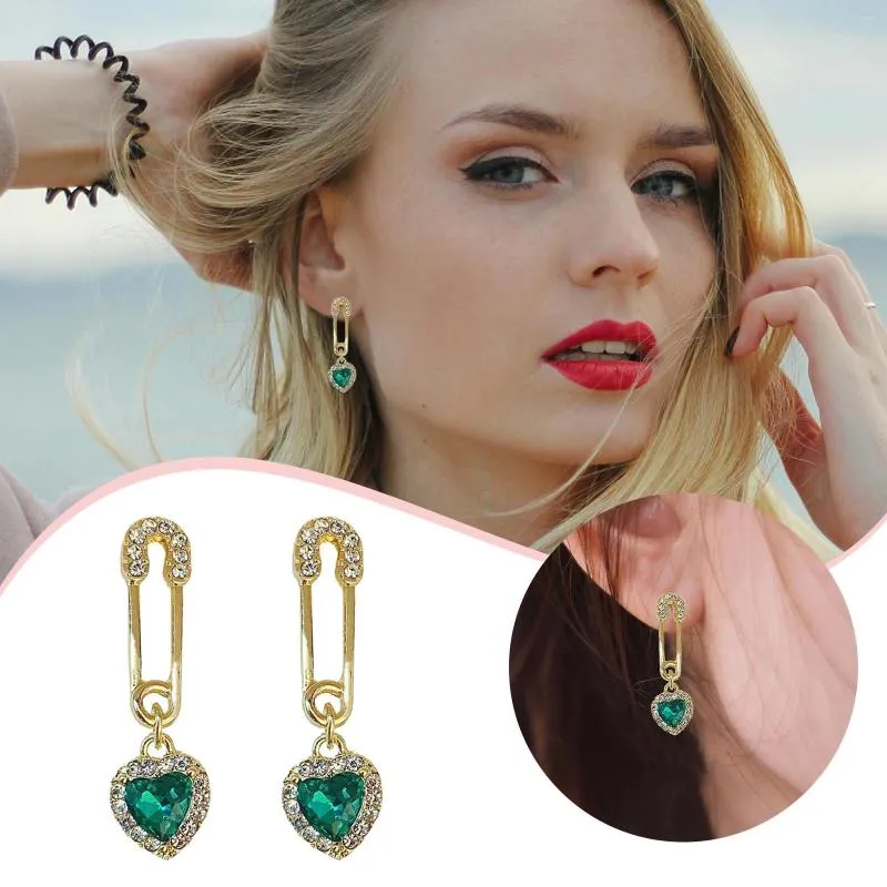 Hoop Earrings Drop Statement Earring Diamond Stud Women Simple Fashion Temperament