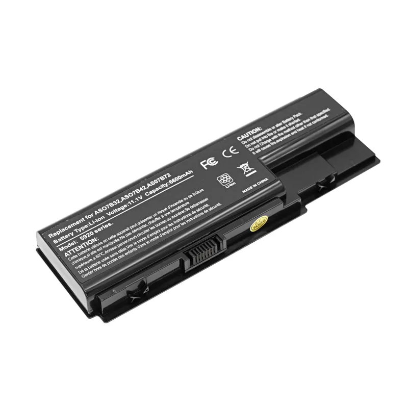 6セルラップトップバッテリーAS07B31 for Acer Aspire 5920 5230 5310 5315 5330 5520 5530G 5710 5715Z 5720 5730ZG 5739 5920G 5930