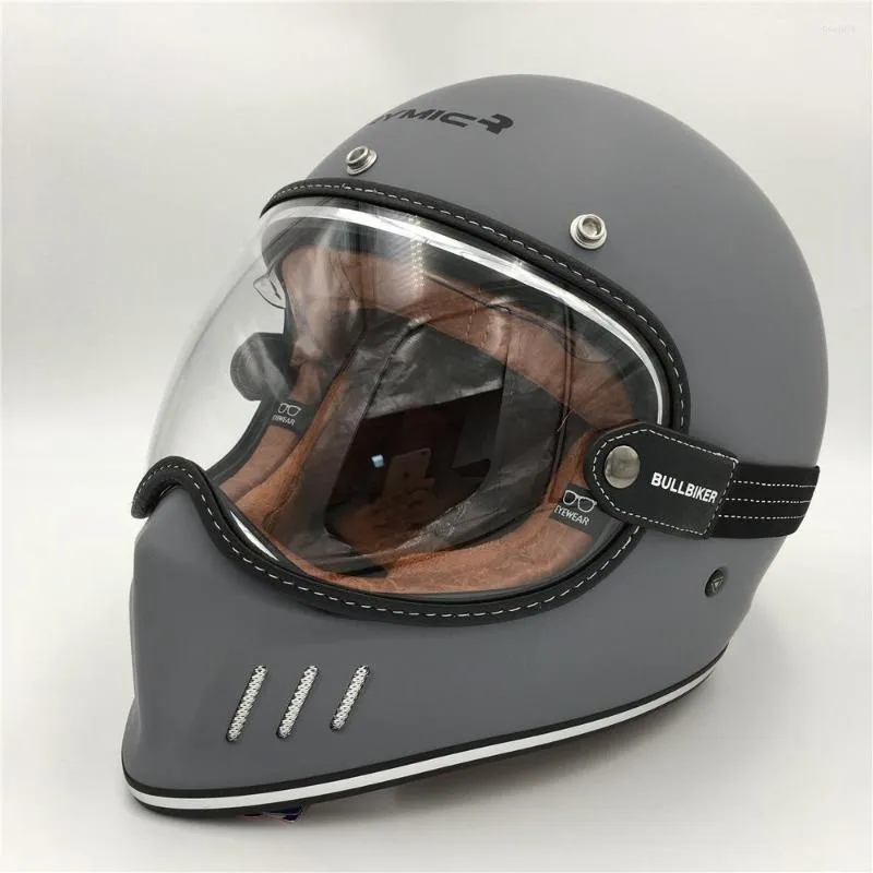 Motorcycle Helmets RYMIC Retro Helmet High-definition Goggles Closely Fit The Winter Off-road Riding Anti-fog Wear-resistant And Wind-proof