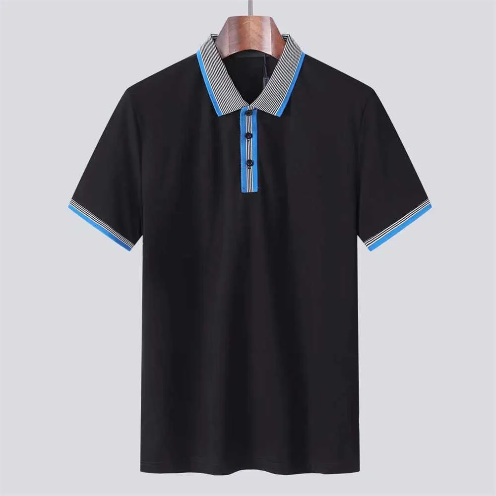 23 Французская брендовая мужская рубашка-поло, летняя хлопковая свободная хлопковая рубашка с короткими рукавами и вышитыми лацканами Paul, мужская футболка с коротким рукавом, новинка 2023 года