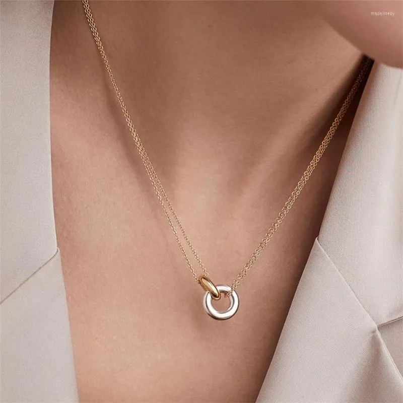 Pendant Necklaces 316L Stainless Steel Two-color For Women Chokers Trend Fashion Festival Party Gift Jewelry