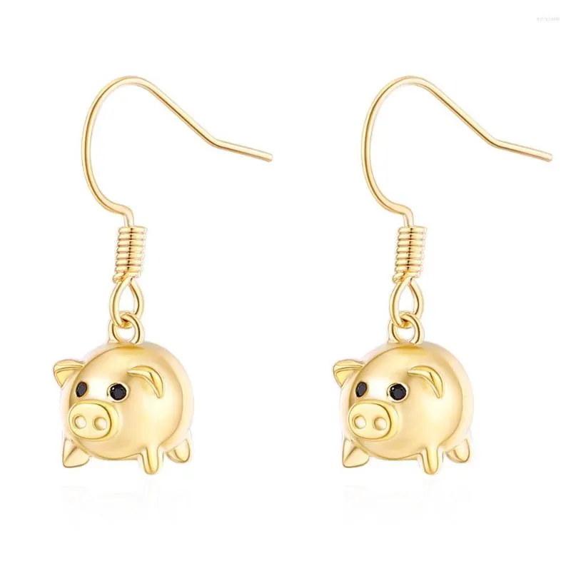 Baumelnde Ohrringe, Frau Betti, süßes kleines Schweinchen, Tier-Piggy-Schmuck für Mädchen und Frauen, Weihnachtsgeschenke 2023