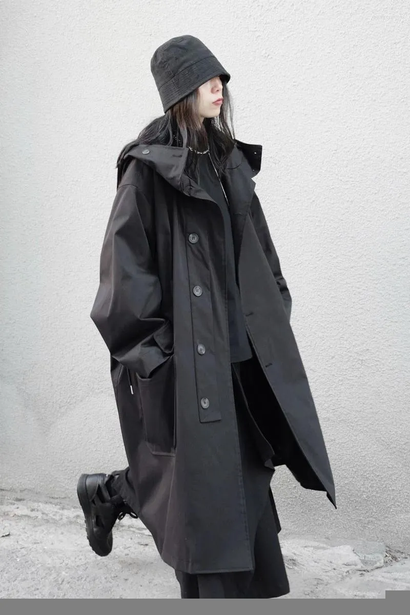 Japanese Dark Design Sense Yoji Yamamoto Oversized Long Japanese Dark Design Sense Yoji Yamamoto Oversized Long