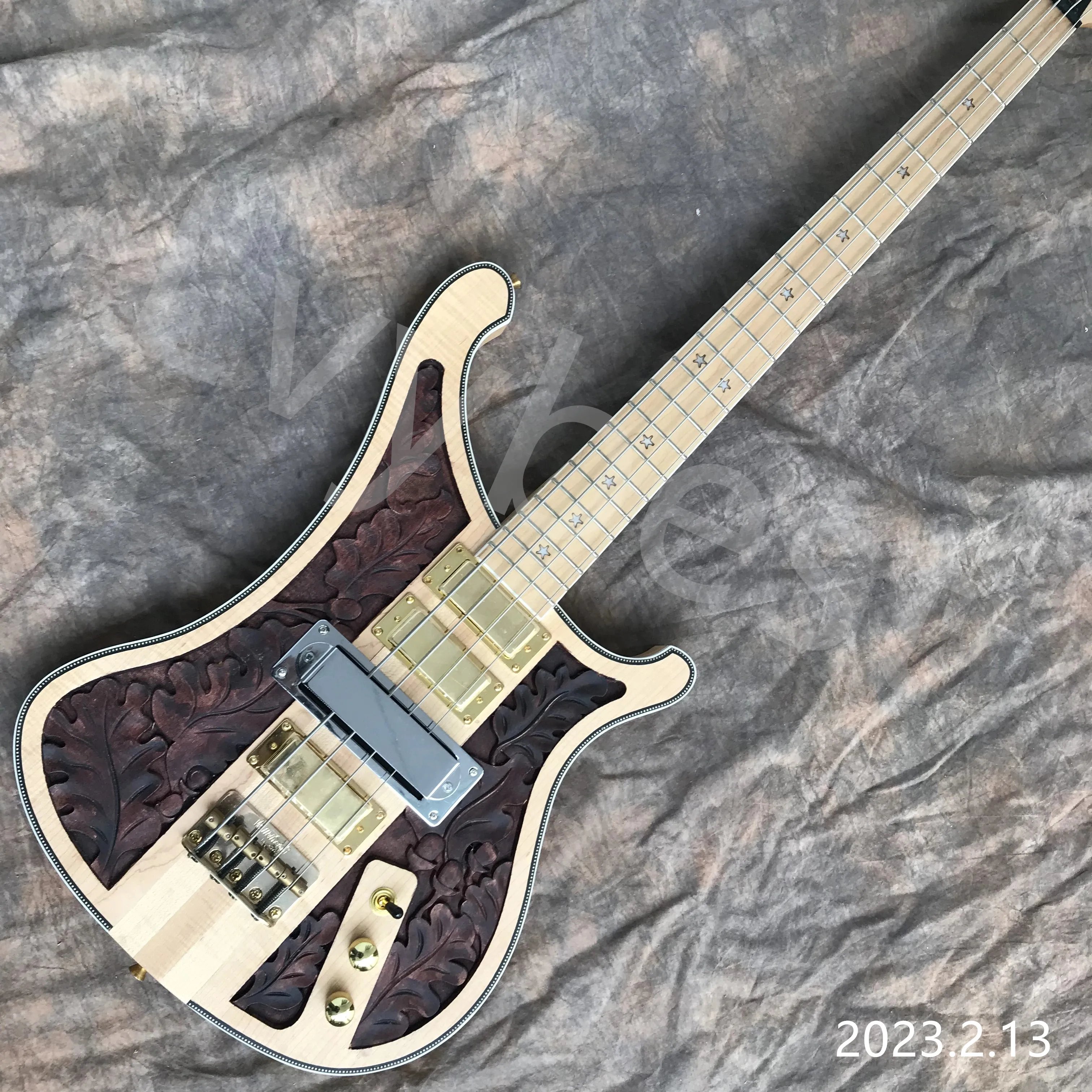 Lemmy Kilmister Hand Carved Electric Short Neck Bass Guitar