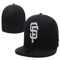 2021 Baseball Teams SF Sport Fitted Cap Men's Women's Giants Full Closed Caps Casual Leisure Solid Color Fashion Size Su234f
