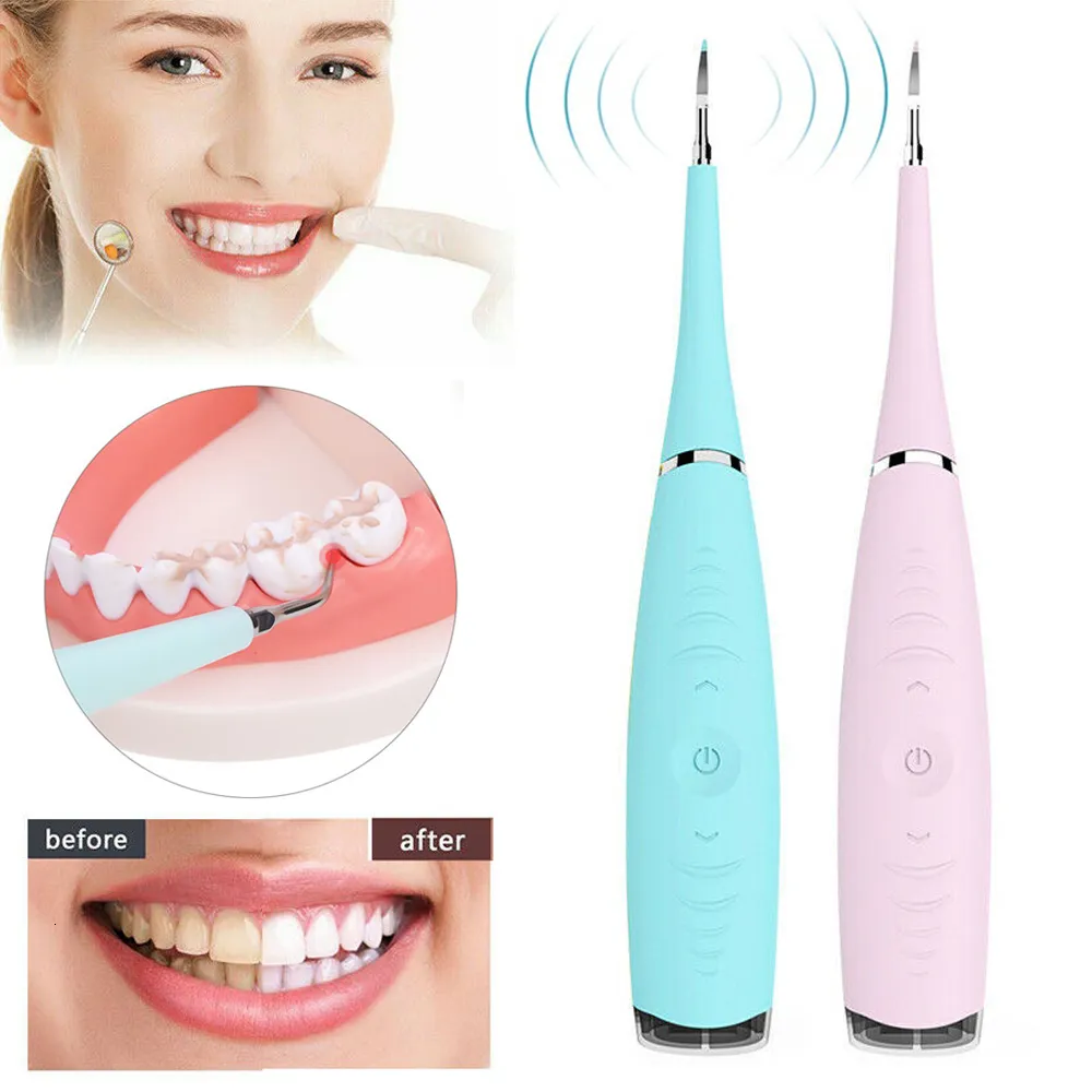 Other Oral Hygiene Electric Ultrasonic Tooth Calculus Remover Cleaner Tooth Stains Tartar Whiten Teeth Tool Home Personal Care Tool 230311