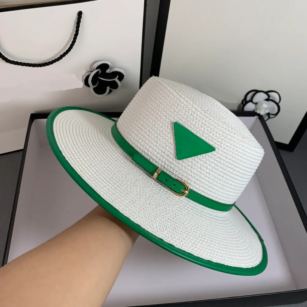 Дизайнерская шляпа шапки мужчины женские шляпы кепки соломенная шляпа мода роскошная крышка широкая края солнечные шляпы