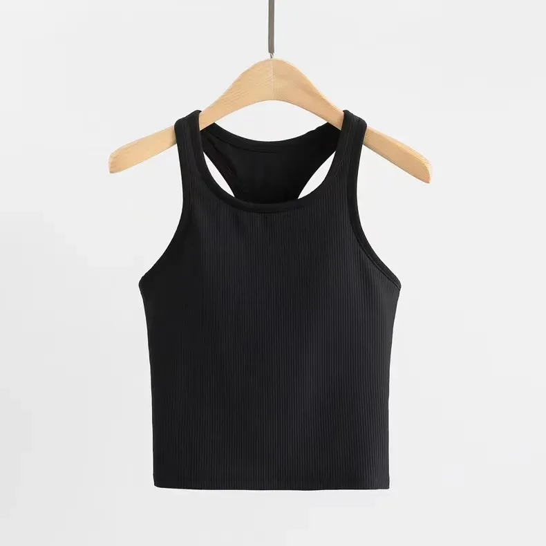 Lu Tank Top Slim Fit Sleeveless Yoga Outa Outa Flegits Short Vest Undwear Shirt Brushed Tight Elastic 통기성 여름 냉각 여성 운동 스포츠 패딩 브라