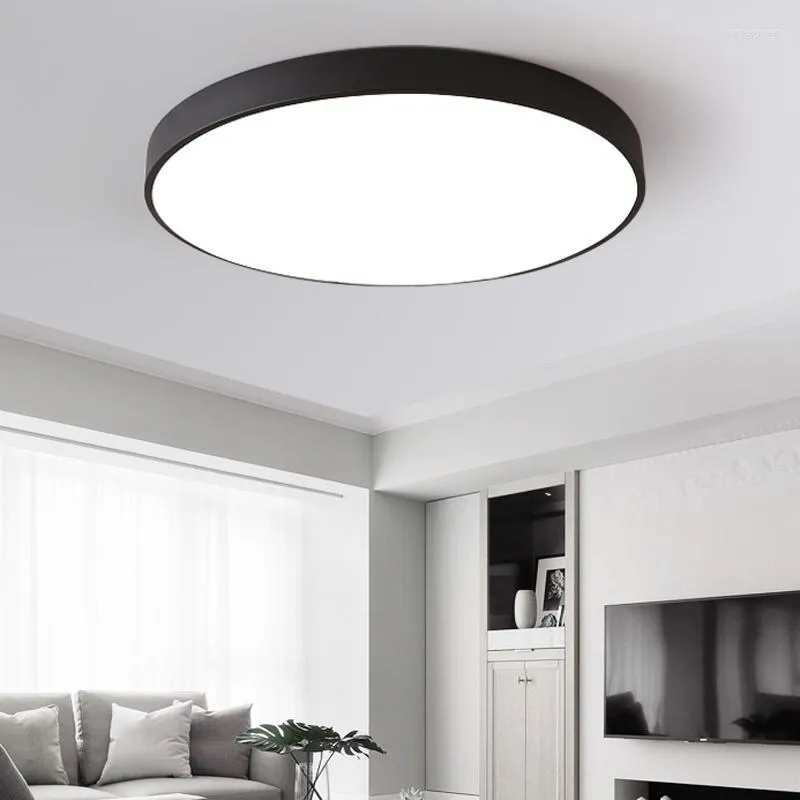 Ceiling Lights LED Round Panel Lamp Color Temperature Changeable Ultra Thin (9W/Daylight/Surface Mounted ) For Bedroom Kitchen Lighting