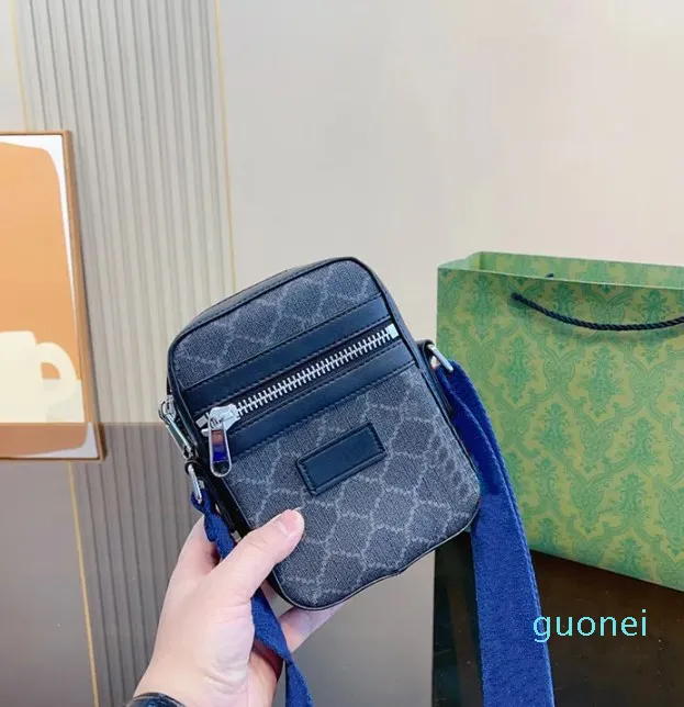 Designer väska herr mode klassisk crossbody väska mobiltelefon temperament allt enskilt axel väska avslappnad