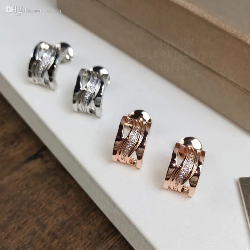 ブイガリUFOシリーズデザイナーdangle dangle earrings for woman diamond classic style gold fime 18k最高のカウンター品質の絶妙な贈り物016