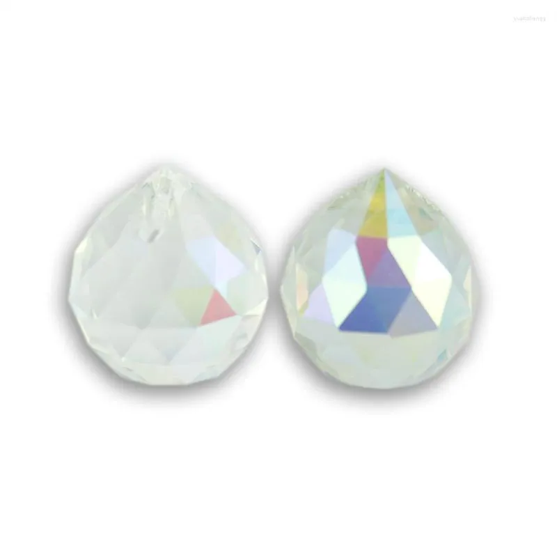 Kryształowe kolory żyrandolowe 1PC 30 mm 40 mm fasetowane oświetlenie szklane gałki do dekoracji