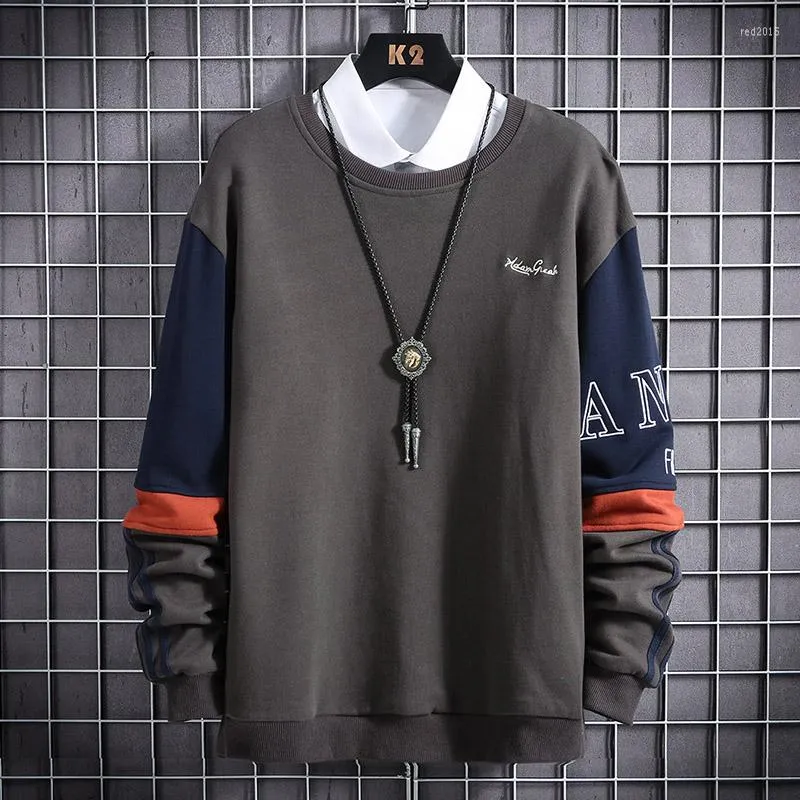 Męskie bluzy el barco wiosna Hip Hop Cotton Bluza Mężczyźni miękka streetwear szara koszula harajuku męskie topy kurtki khaki pullover płaszcze