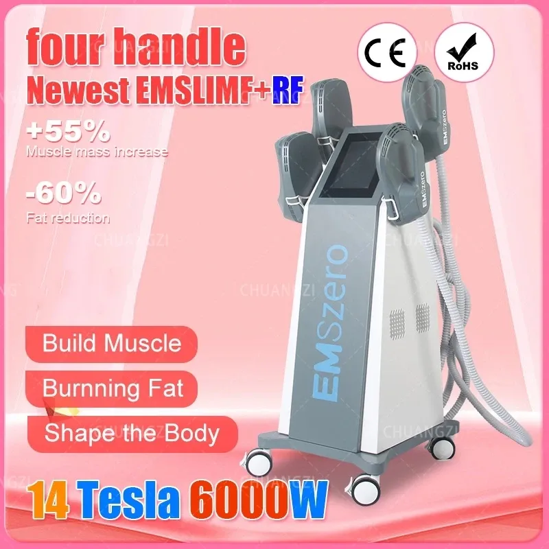 14 Tesla DLS-EMSLIM 6000W articles de beauté et de santé NEO EMS HIEMT Machine stimulateur musculaire corps sculpture Salon écrémer les fesses