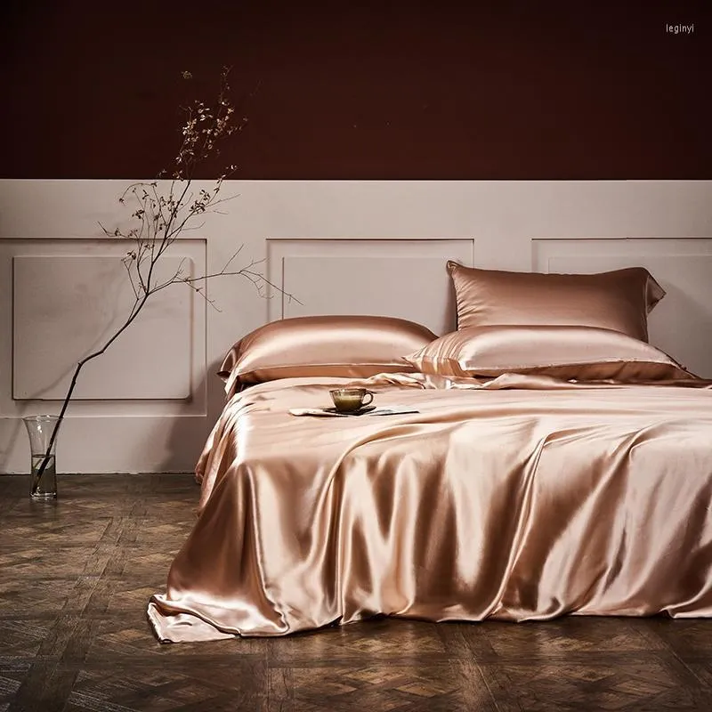 Bedding Sets Mulberry Silk Set Grade Luxury Ambos os lados 25 mamã