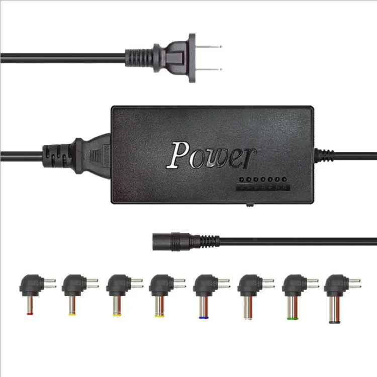 Universal Laptop Charger 96W 100W AC Adapter Strömförsörjning för Dell Lenovo Toshiba 12V 15V 16V 18V 19V 20V 24V med bärväska 11 ll