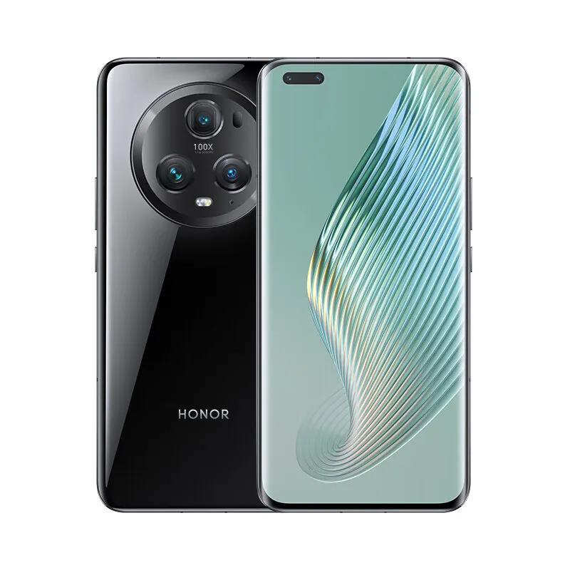 Téléphone portable d'origine Huawei Honor Magic 5 Pro 5G intelligent 12 Go de RAM 256 Go de ROM Snapdragon 8 Gen2 50.0MP NFC Android 6.81" plein écran d'empreintes digitales visage étanche téléphone portable