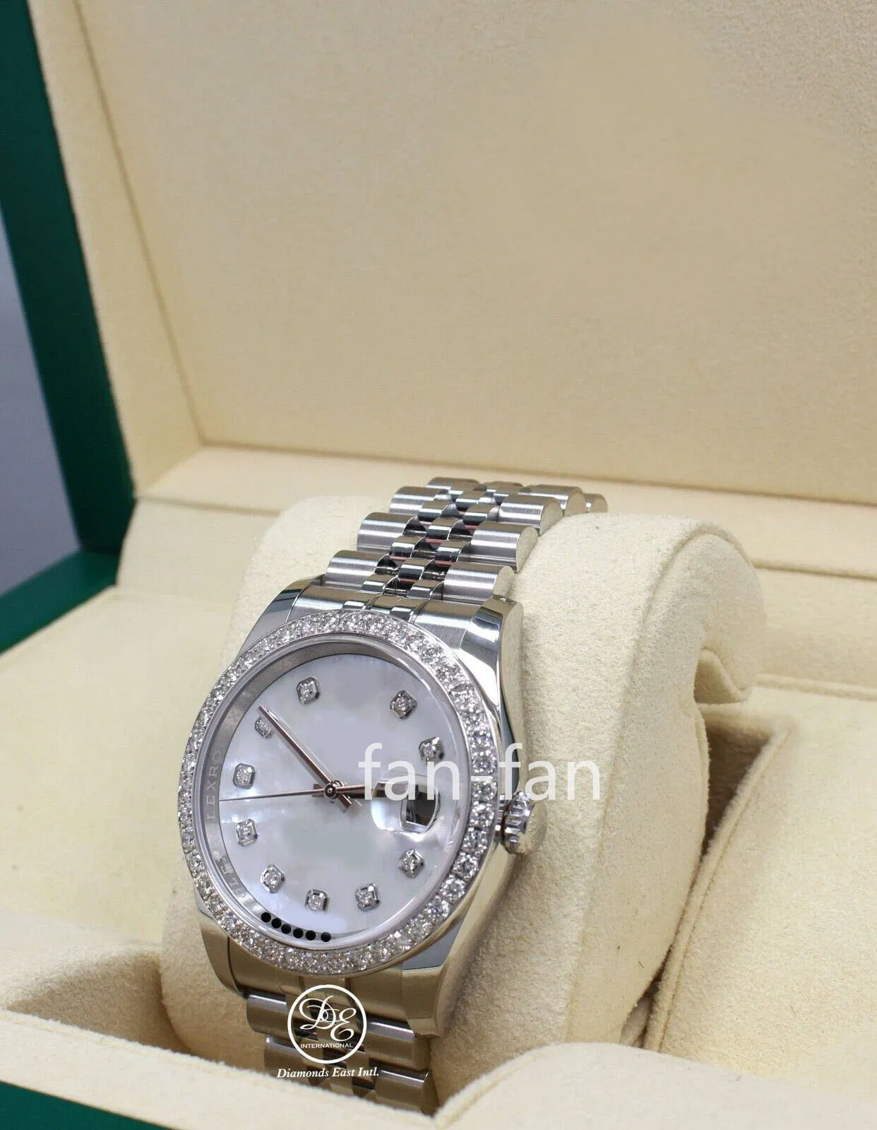 Temiz Fabrika 36mm Cal.3235 126334 Datejust 116200 36mm Jubilee Mop Pırlanta Dial 1.95Ct Çerçeve İzle