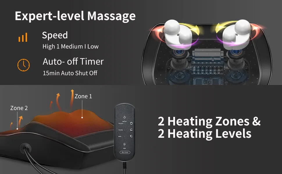 Boriwat R7 Back Massager with Heat User Manual