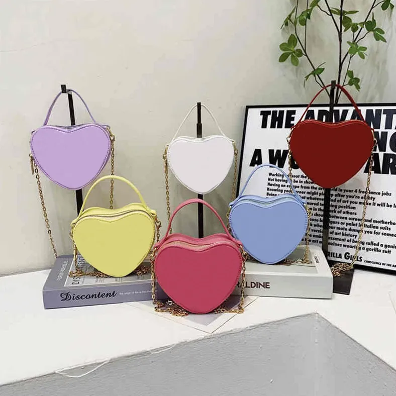 Newest Heart Designer Small Handbags For Women For Baby Girls Mini