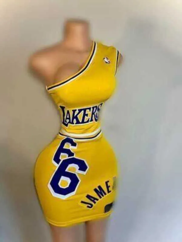 Robes de sport pour femmes, costume deux pièces, tenue de basket-ball pour bébé, ensemble de Collection de jupe imprimée Sexy pour femmes