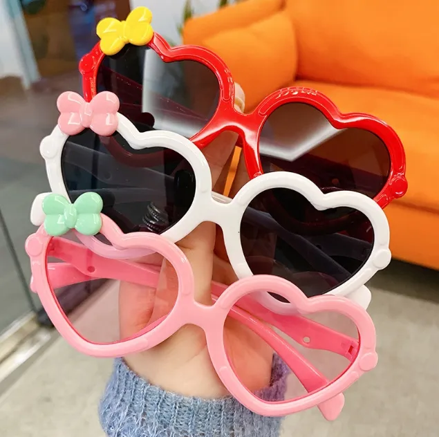 Heart Shaped Sunglasses for Girls | Aqua Heart Sunglasses