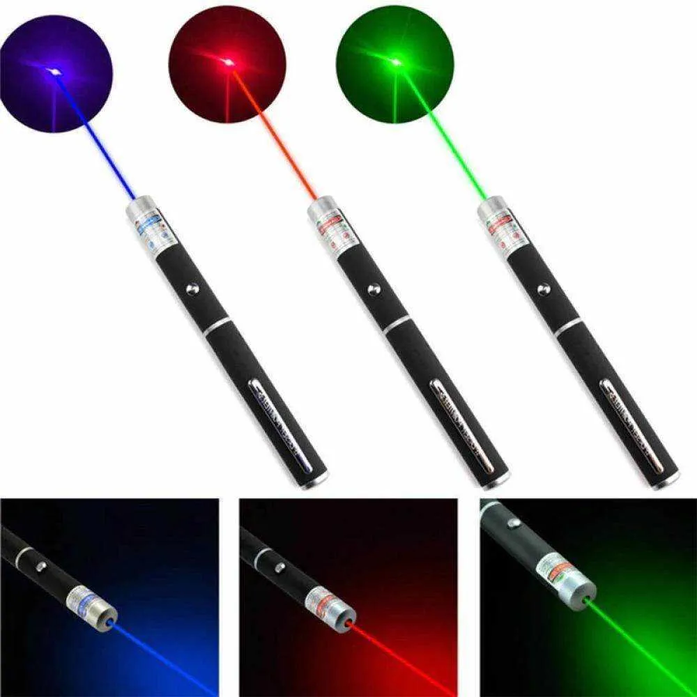 Laserpointer, Visier, Fokus, Lazer-Stift, Brennstrahl, robust, hohe Leistung, 5 mW, Präsentator, Jagd, große Reichweite, AAA-Batterie, 530 Nm, 405 Nm, 650 Nm, Rot, Grün