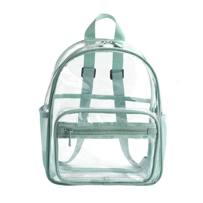 Sac d'école sac à dos sac en PVC Transparent femme mode collège étudiants Bookbag voyage sac à dos 230313