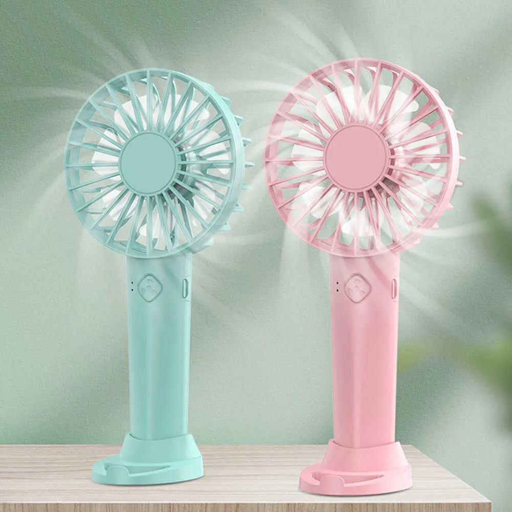 Electric Fans USB Mini Handheld Fan Portable Student Office Speed Adjustment Outdoor Wind Powerful Small Quiet Air Cooling For Outdoors