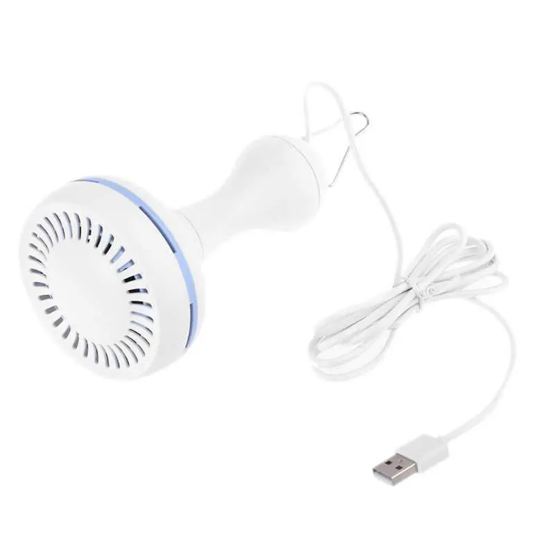 Electric Fans 6 Leaves 5V USB Ceiling Fan Air Cooler Powered Hanging 16.5 inch Tent Hanger for Camping Outdoor Dormitory Home Bed