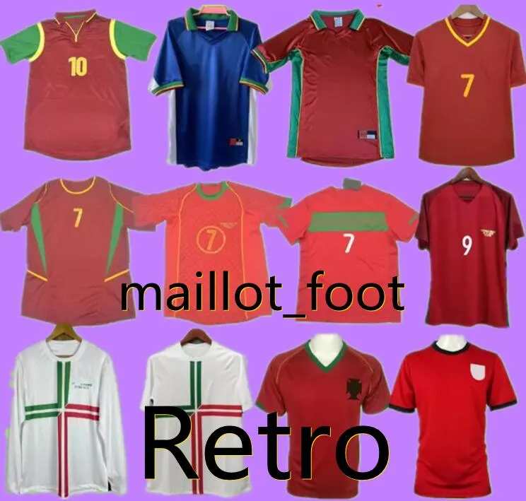1998 1999 2010 2012 2002 2004 الرجعية البرتغال لكرة القدم جيرسي RUI COSTA FIGO NANI الكلاسيكية البرتغالية R.MeIRELES قمصان كرة القدم Camisetas de futbol Vintage S-XXL