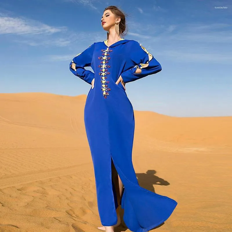 Roupas étnicas Eid Ramadan Kaftan Abaya Arábia Saudita Dubai Turquia Islã Paquistão Vestido Longo Muslim abayas Para Mulheres Caftan Robe Musulmanes